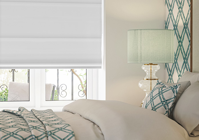 Ascot, Bright White - Roman Blind - Image 5